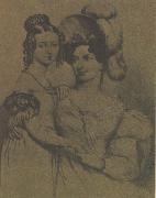 unknow artist den 15 ariga victoria med sin moder hertiginnan av kent oil painting reproduction
